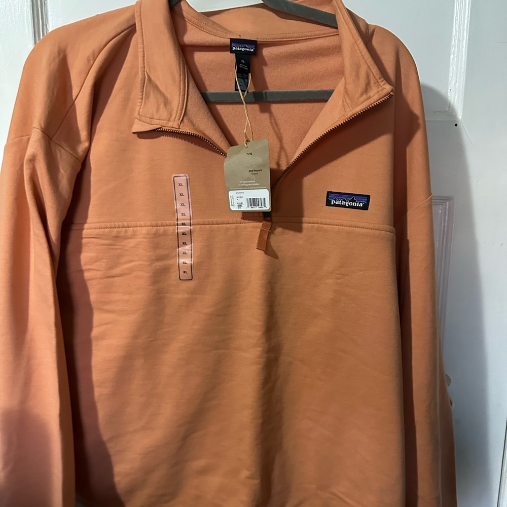 NWT! Patagonia Women's Ahnya 1/4 Zip Pullover Rock Melon XL - Picture 14 of 16